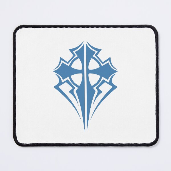 Item preview, Steel Blue Ornate Gothic Cross Design designed and sold by pattern-archive.