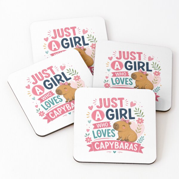 Item preview, Just A Girl Who Loves Capybaras Women Animal Lover Fan designed and sold by RetroMini2026.