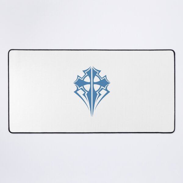Item preview, Steel Blue Ornate Gothic Cross Design designed and sold by pattern-archive.