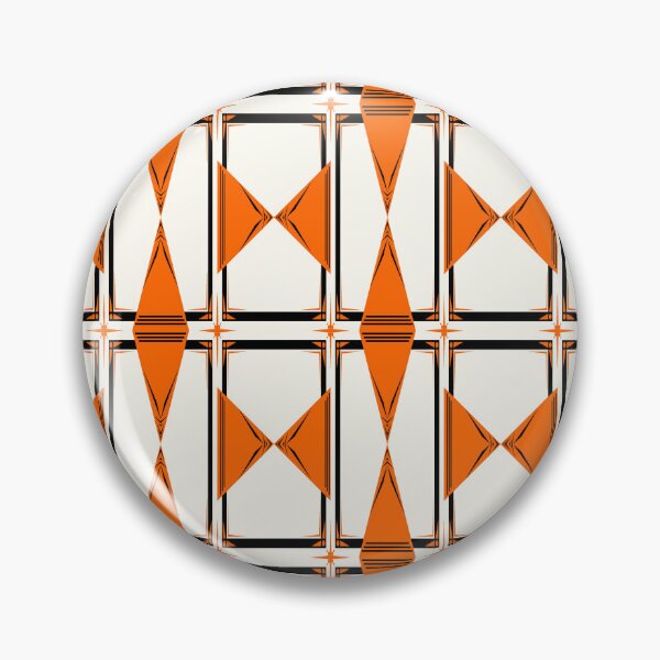 Item preview, Orange Sensibilities designed and sold by Space & Care - Art Deco GeoMetrica.