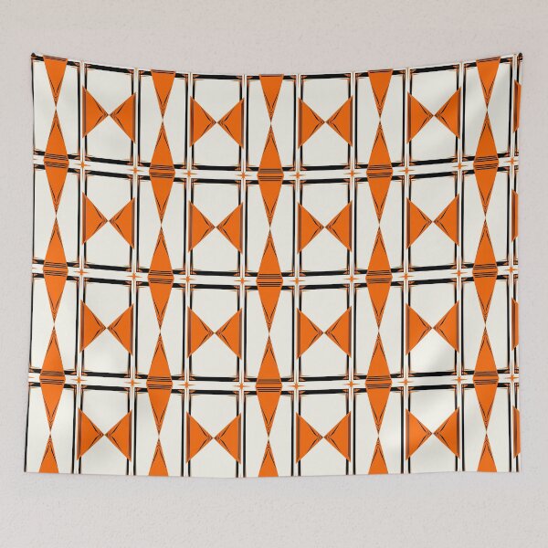 Item preview, Orange Sensibilities designed and sold by Space & Care - Art Deco GeoMetrica.