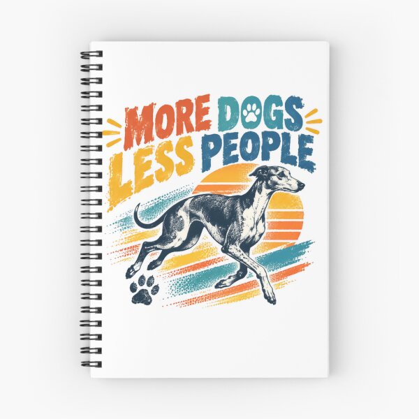 Item preview, More Dogs Less People Greyhound Sighthound Dog Lover Pet Owner Introvert Animal Lover designed and sold by RetroMini2026.