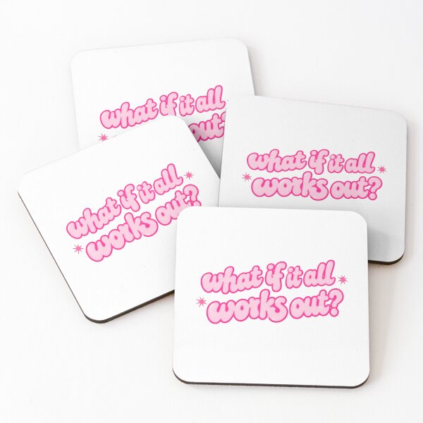 Item preview, What If It All Works Out? Positive Thinking Motivational Quote Optimistic Affirmation designed and sold by SkeletonsDanger.
