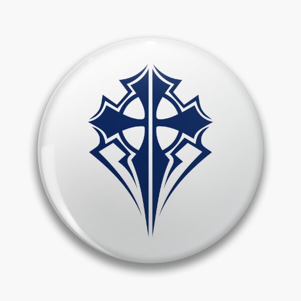 Item preview, Navy Blue Ornate Gothic Cross Design designed and sold by pattern-archive.