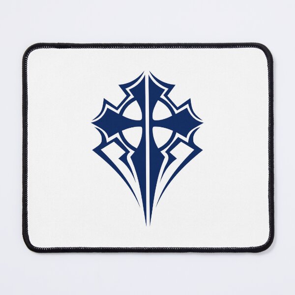 Item preview, Navy Blue Ornate Gothic Cross Design designed and sold by pattern-archive.