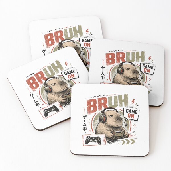 Item preview, Bruh Game On Capybara Gamer Gaming Player designed and sold by RetroMini2026.