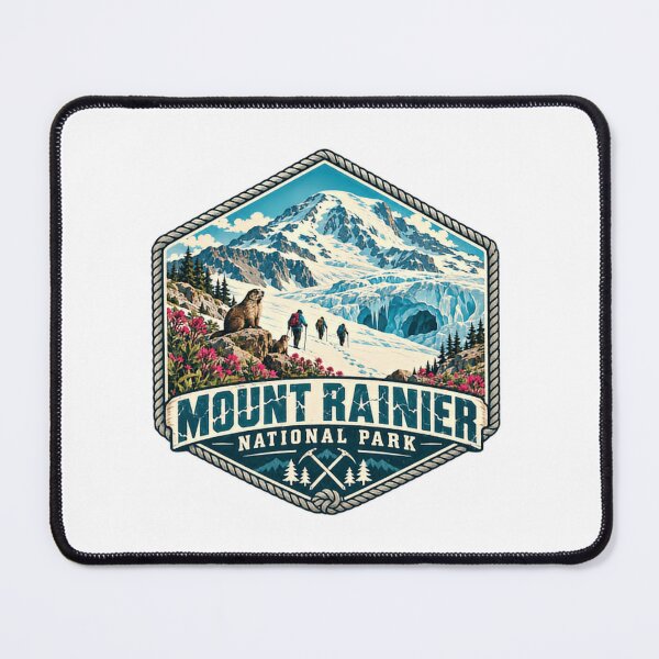 Item preview, Mount Rainier National Park Mountain Hiking Climber Explorer designed and sold by Simsimah26Parks.
