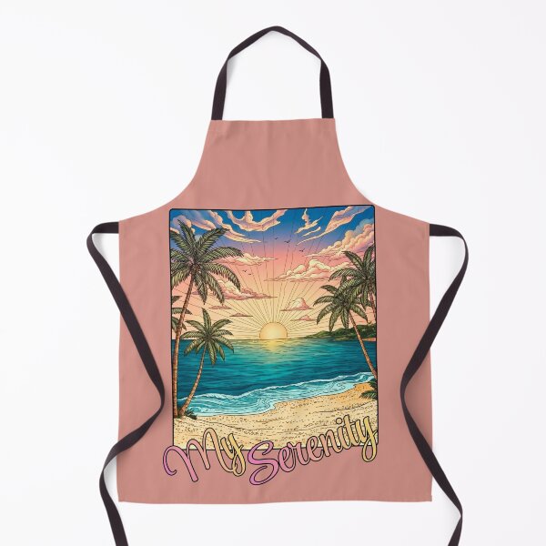 Item preview, The Beach Is My Serenity - Tropical Sunset and Ocean Breeze designed and sold by ScenicRoute66.