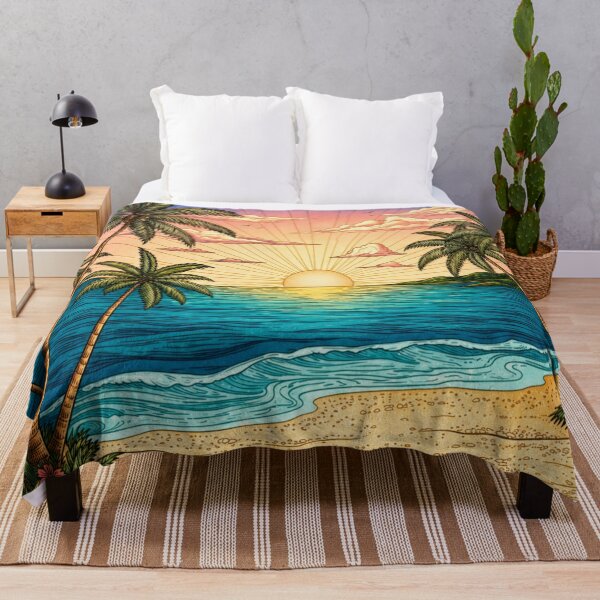 Item preview, The Beach Is My Serenity - Tropical Sunset and Ocean Breeze designed and sold by ScenicRoute66.
