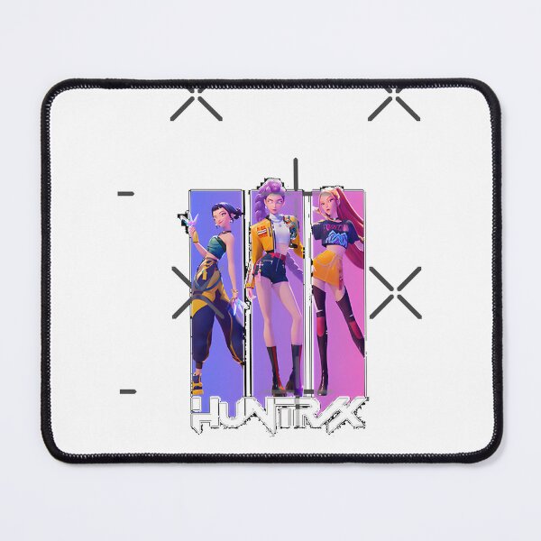 Item preview, HUNTR X Neon Slay Trio Power Poster with Vibrant Neon Colors designed and sold by OctopusRave.