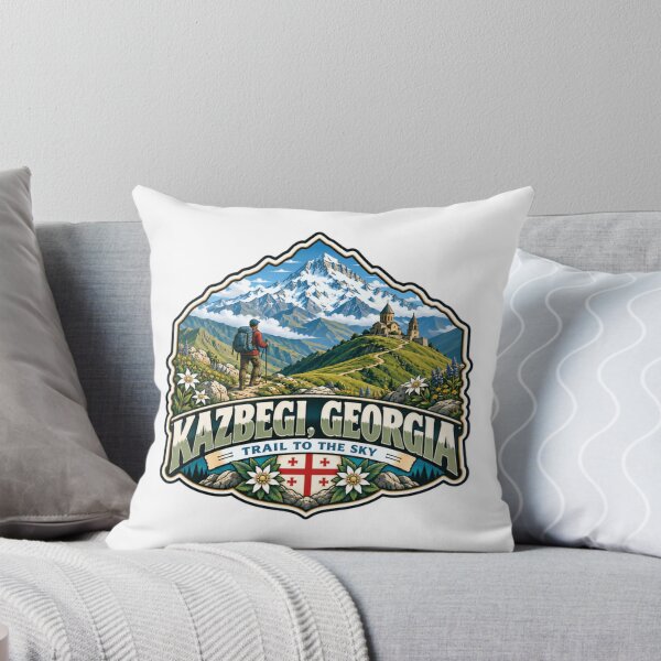 Item preview, Kazbegi Georgia Trail To The Sky Mountain Hiking Travel Destination designed and sold by Star3NowForMe.