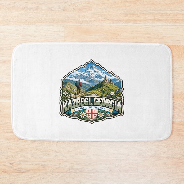 Item preview, Kazbegi Georgia Trail To The Sky Mountain Hiking Travel Destination designed and sold by Star3NowForMe.