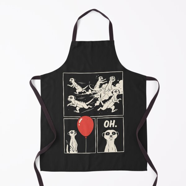 Item preview, Meerkat Panic Humor Red Balloon Comic Graphic designed and sold by SplashTastic.