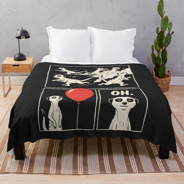 Item preview, Meerkat Panic Humor Red Balloon Comic Graphic designed and sold by SplashTastic.