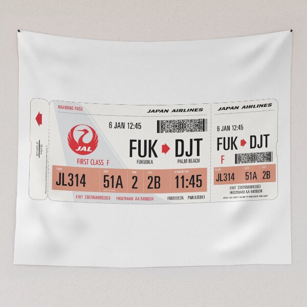Item preview, Authentic Airline Boarding Pass to Palm Beach designed and sold by travelwitheric.