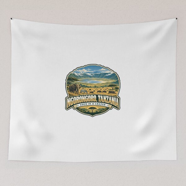 Item preview, Ngorongoro, Tanzania Eden In A Crater African Wildlife Safari Travel Vacation designed and sold by Star3NowForMe.