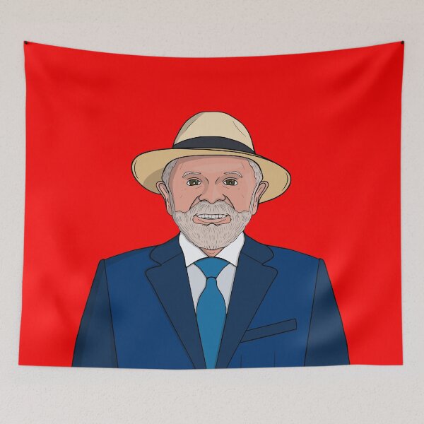 Item preview, President Lula da Silva Art - Brazilian Leader Portrait designed and sold by shopdiego.