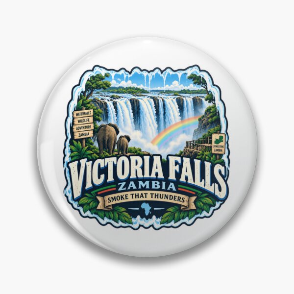 Item preview, Victoria Falls Zambia Smoke That Thunders Africa Travel Explorer designed and sold by Star3NowForMe.