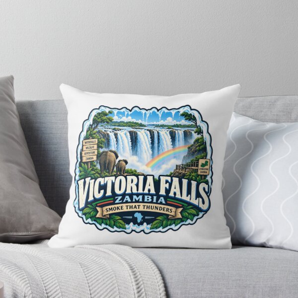 Item preview, Victoria Falls Zambia Smoke That Thunders Africa Travel Explorer designed and sold by Star3NowForMe.