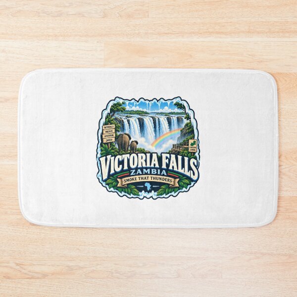 Item preview, Victoria Falls Zambia Smoke That Thunders Africa Travel Explorer designed and sold by Star3NowForMe.