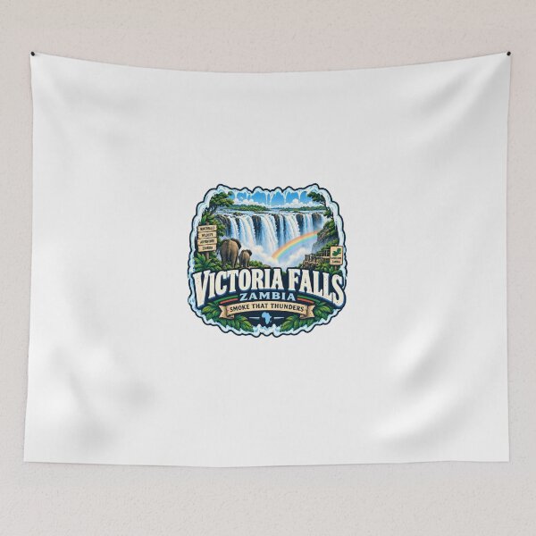 Item preview, Victoria Falls Zambia Smoke That Thunders Africa Travel Explorer designed and sold by Star3NowForMe.