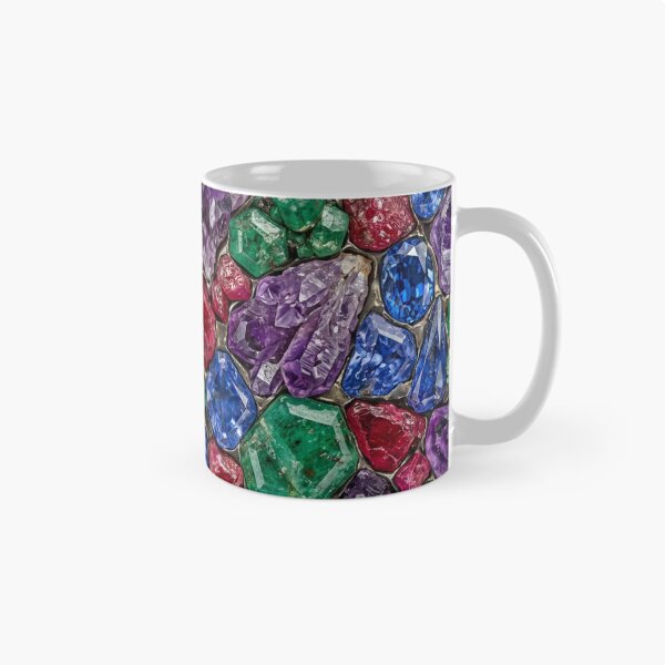 Item preview, Vibrant Interlocking Raw Gemstone Mosaic designed and sold by Solomon-Ent-144.