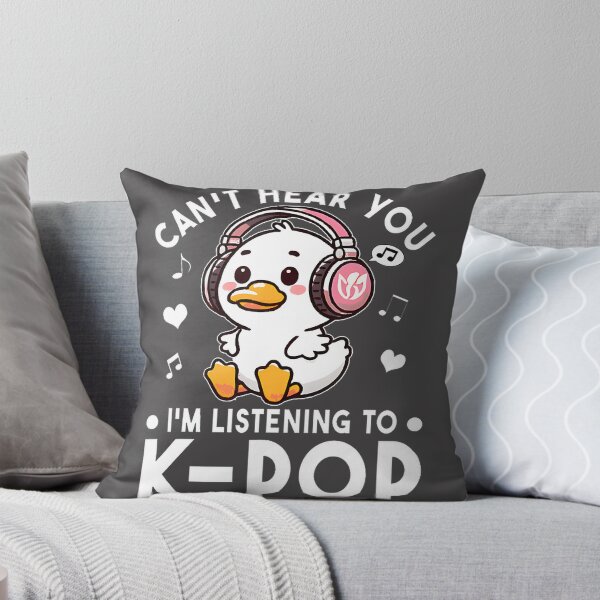 Item preview, Funny Kpop Fan Duck Design - I Can't Hear You, I'm Listening to Kpop designed and sold by OctopusRave.