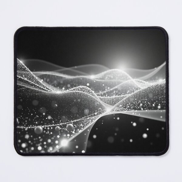 Item preview, Bright White Light Burst Wave Abstract Digital Art designed and sold by IntelliMindDesigns.