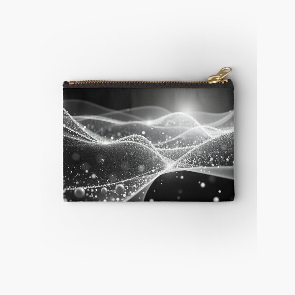 Item preview, Bright White Light Burst Wave Abstract Digital Art designed and sold by IntelliMindDesigns.