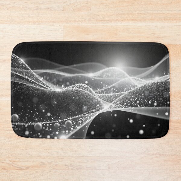 Item preview, Bright White Light Burst Wave Abstract Digital Art designed and sold by IntelliMindDesigns.
