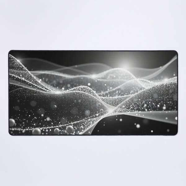 Item preview, Bright White Light Burst Wave Abstract Digital Art designed and sold by IntelliMindDesigns.