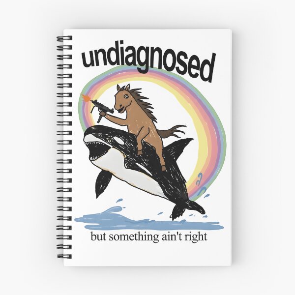 Item preview, Surreal Horse Riding Orca Rainbow Absurdist Weird Humor Graphic designed and sold by ChristiPeta.