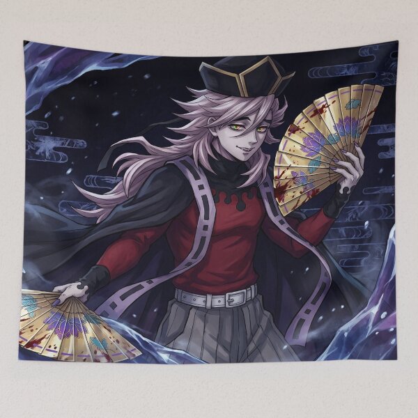 Item preview, Upper Moon Two // Anime Illustration - Ice Blood Moon Demon Anime Art designed and sold by Astraphyllia.