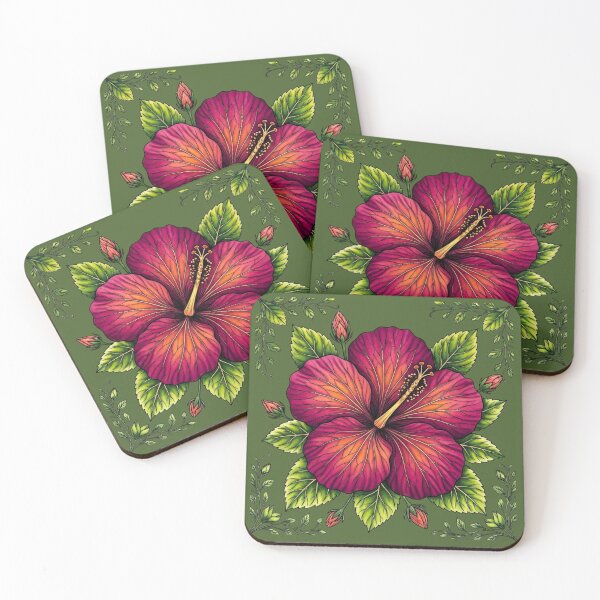 Item preview, Vibrant St. Croix Hibiscus - Tropical Island Flower designed and sold by ScenicRoute66.