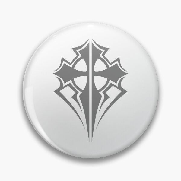 Item preview, Gray Ornate Gothic Cross Design designed and sold by pattern-archive.
