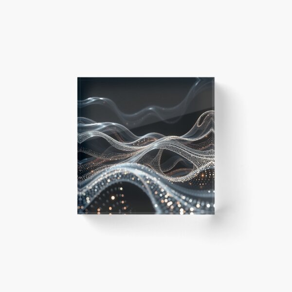 Item preview, Silver Gold Elegant Wave Abstract Luxury Digital Art designed and sold by IntelliMindDesigns.