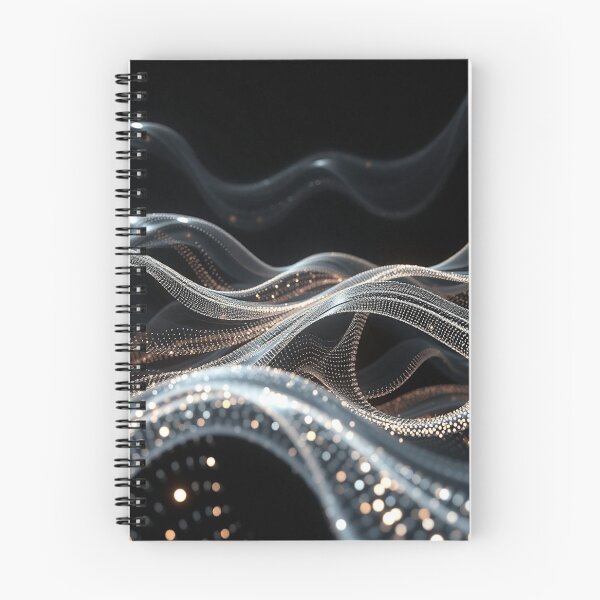 Item preview, Silver Gold Elegant Wave Abstract Luxury Digital Art designed and sold by IntelliMindDesigns.