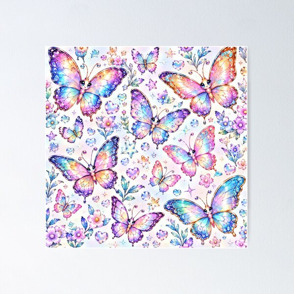 Item preview, Iridescent Metallic Butterflies designed and sold by Axokris.