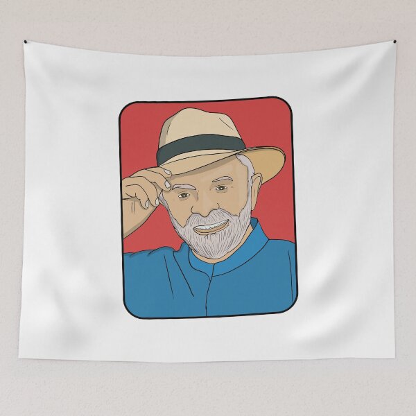 Item preview, Lula da Silva Pop Art Portrait - Brazilian President Red Background designed and sold by shopdiego.