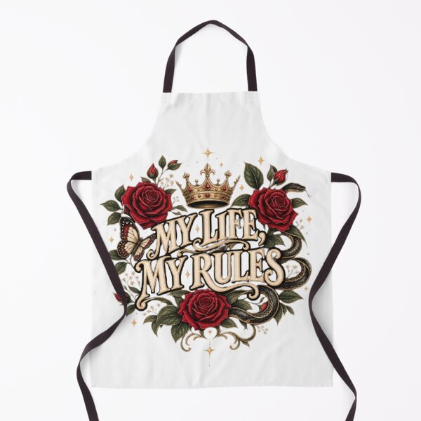 Item preview, My Life My Rules Gothic Floral Crown Rose Statement designed and sold by TibbuTees.