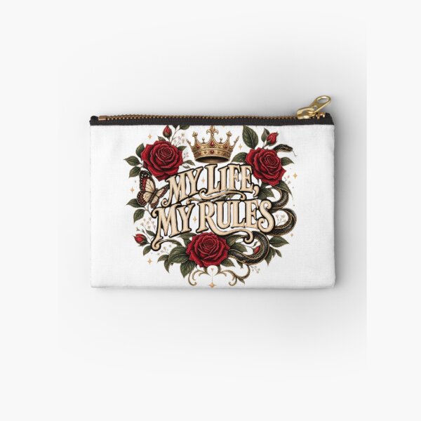 Item preview, My Life My Rules Gothic Floral Crown Rose Statement designed and sold by TibbuTees.