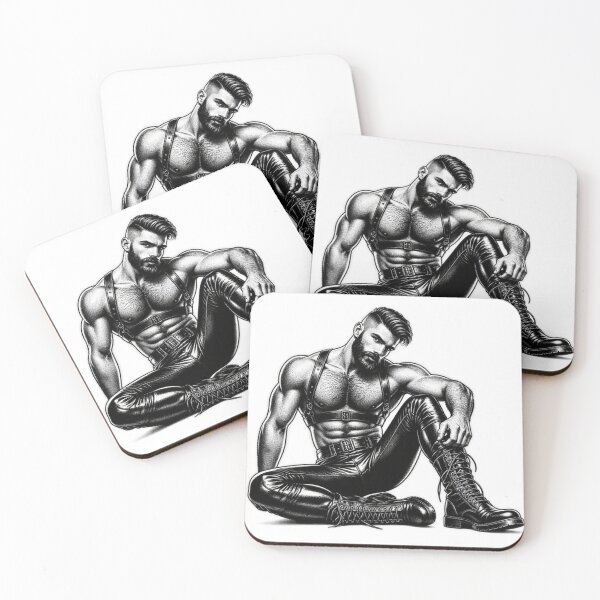 Artikelvorschau, Gay Leather Berlin Leder Bar Harnessed German Pride Graphic Design entworfen und verkauft von ItsAKinkThing.