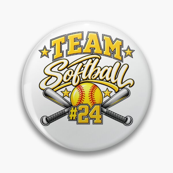 Item preview, Team Softball #24 – Bold Varsity Softball Sports Design designed and sold by scanusha1979.