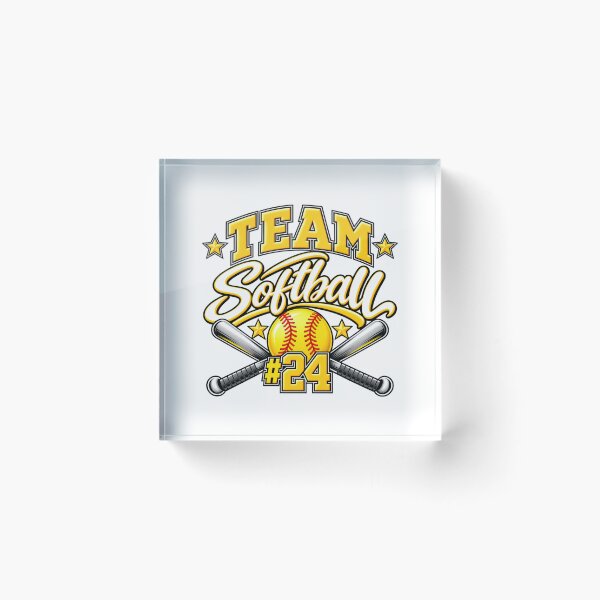 Item preview, Team Softball #24 – Bold Varsity Softball Sports Design designed and sold by scanusha1979.