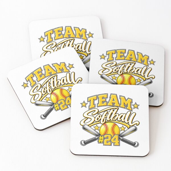 Item preview, Team Softball #24 – Bold Varsity Softball Sports Design designed and sold by scanusha1979.
