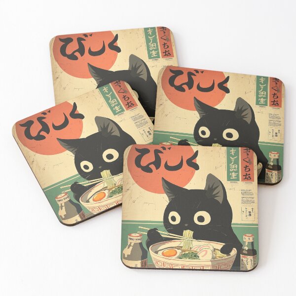 Item preview, Kawaii Kuro Neko Ramen Run designed and sold by RichardIvie.