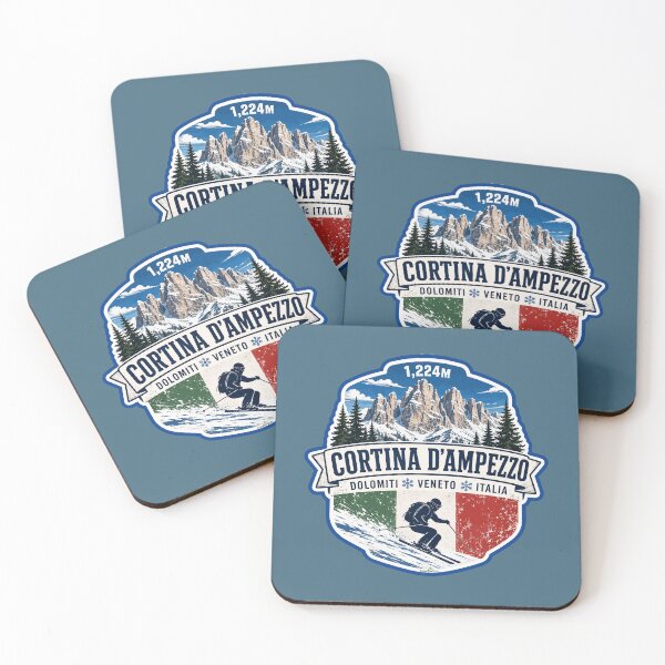 Item preview, Cortina d'Ampezzo Italy Italia Ski Skiing Dolomites Sticker TShirt 08 designed and sold by OuterShellUK.