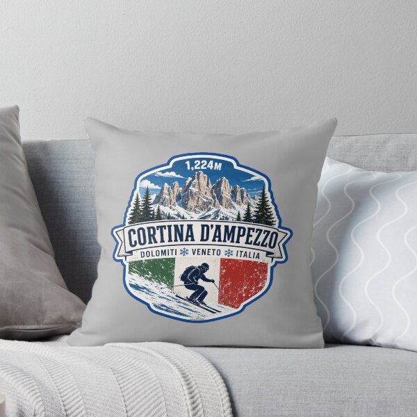 Item preview, Cortina d'Ampezzo Italy Italia Ski Skiing Dolomites Sticker TShirt 08 designed and sold by OuterShellUK.