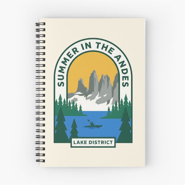 Item preview, Andes Lake District Kayaking Summer Outdoor Badge designed and sold by SplashTastic.