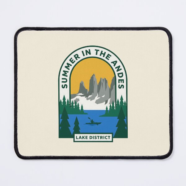 Item preview, Andes Lake District Kayaking Summer Outdoor Badge designed and sold by SplashTastic.